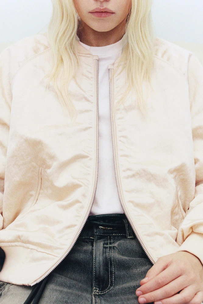 BLOUSON BOMBER SATINÉ