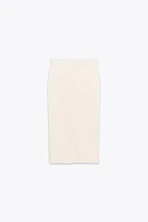 KNIT MIDI SKIRT