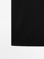 Fitted short sleeve midi dress