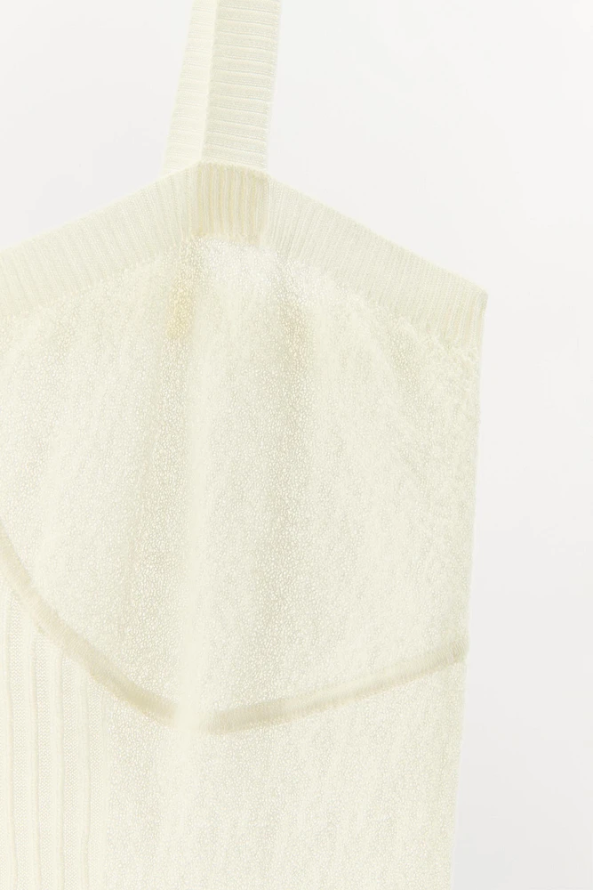 PLEATED KNIT TOP