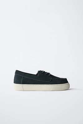 SPLIT LEATHER SPORT DERBIES