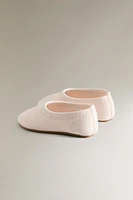 CHILDREN'S ELASTIC BALLET FLATS