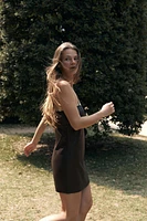 100% LEATHER RUCHED DRESS LIMITED EDITION