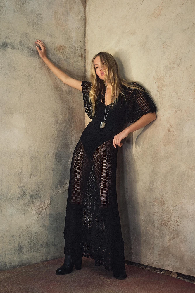 LONG TEXTURED BOX NECKLACE KATE MOSS X ZARA