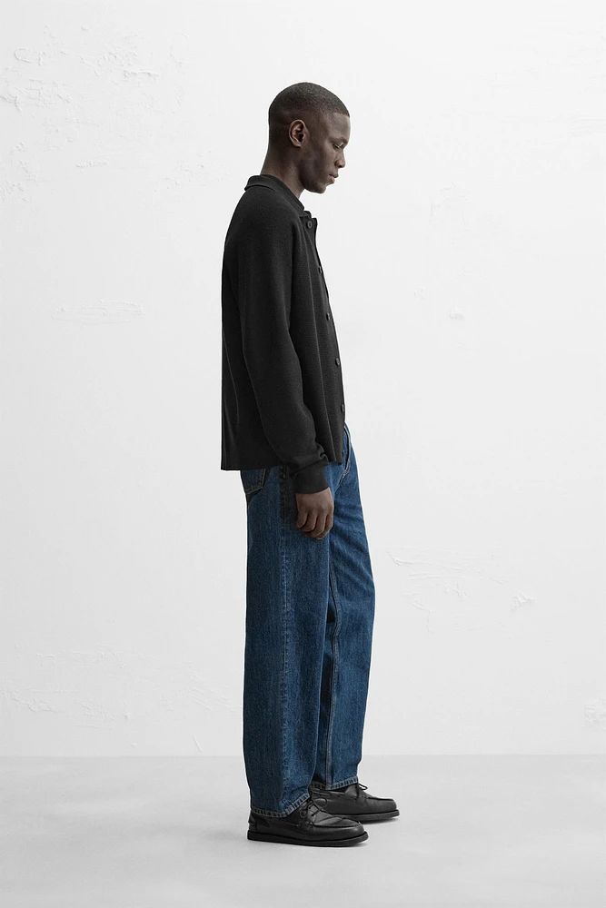 TEXTURED VISCOSE CARDIGAN
