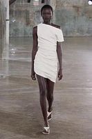 ROBE COURTE DRAPÉE COLLECTION ZW