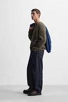 RELAXED FIT COTTON BLEND CARDIGAN