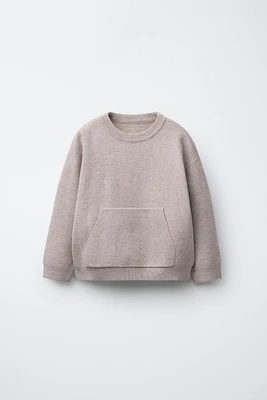 KNIT SWEATER WITH POCKET