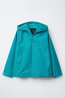 LIGHTWEIGHT HOODED WATER-REPELLENT JACKET