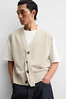 RIBBON KNIT VEST