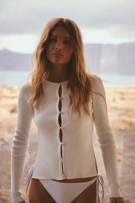 RIBBED KNIT TOP