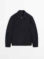 Jacket with adjustable hem detail