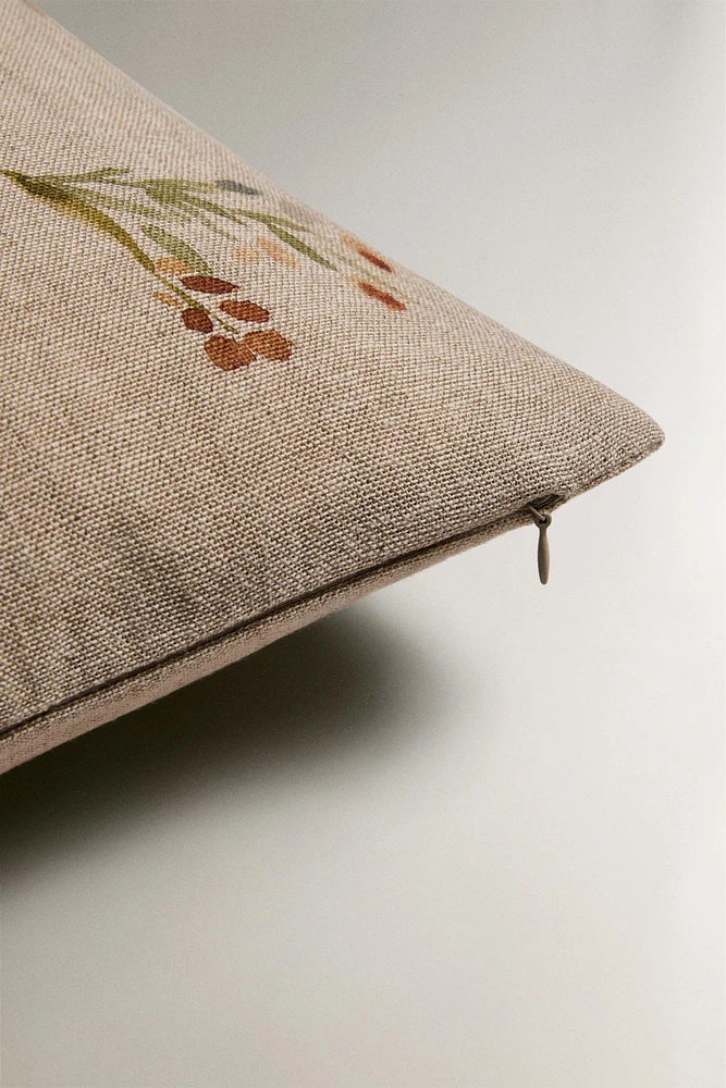 HOUSSE DE COUSSIN FLEURS