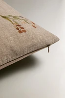HOUSSE DE COUSSIN FLEURS