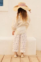 LIMITED EDITION RUFFLE TRIM STRIPED SHIRT