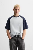 T-SHIRT À MANCHES EN CONTRASTE