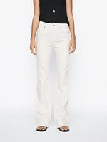 High-waist skinny flared jeans