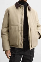 MIXED COLLAR JACKET