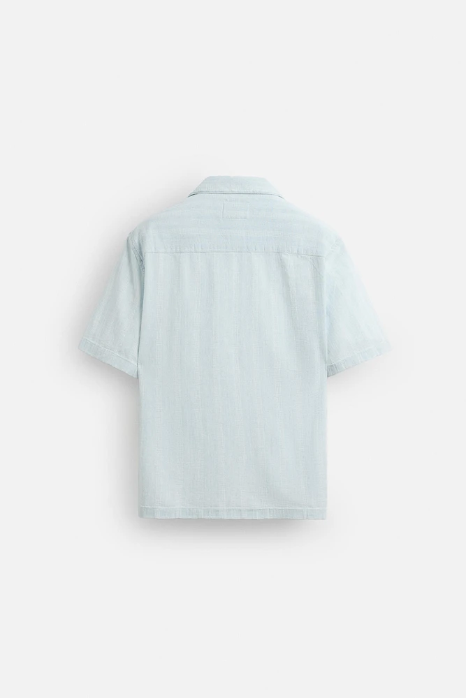 CHEMISE JACQUARD RAYURES