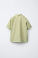 COTTON LINEN BLEND SHIRT