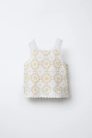 HAUT EN MAILLE CROCHET