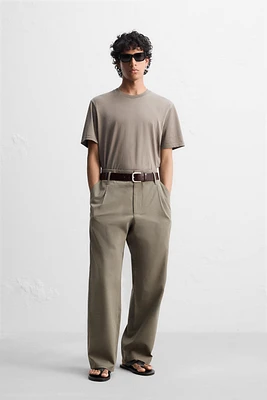PANTALON COUPE LARGE COTON - VISCOSE