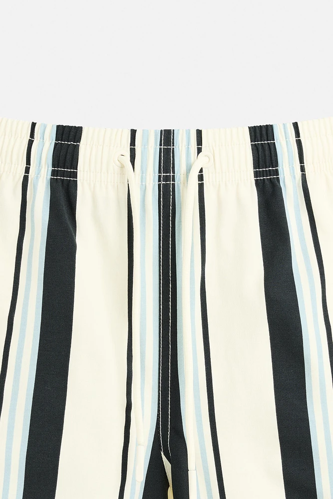 STRIPED MID-LENGTH SWIMSUIT