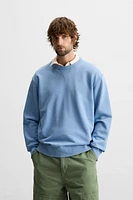 WASHED CREW NECK SWEATSHIRT