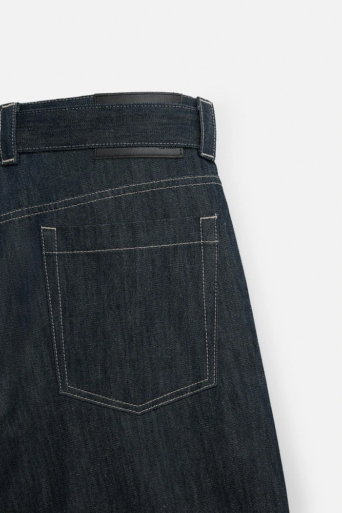 JEAN STRAIGHT FIT À CEINTURE