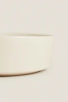 STONEWARE PET FOOD BOWL
