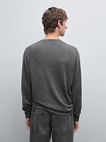 100% merino wool knit sweater
