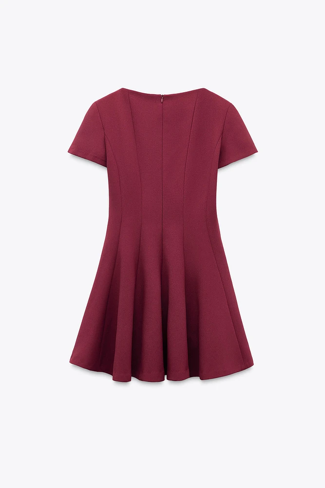 ROBE COURTE GODETS COLLECTION ZW