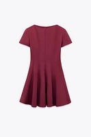 ROBE COURTE GODETS COLLECTION ZW