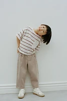 STRIPED KNIT T-SHIRT