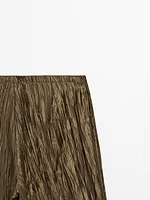 Pantalon tissu métallisé