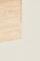 TRAVERTINE MARBLE SIDE TABLE