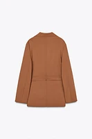 VESTE OVERSIZE À CEINTURE