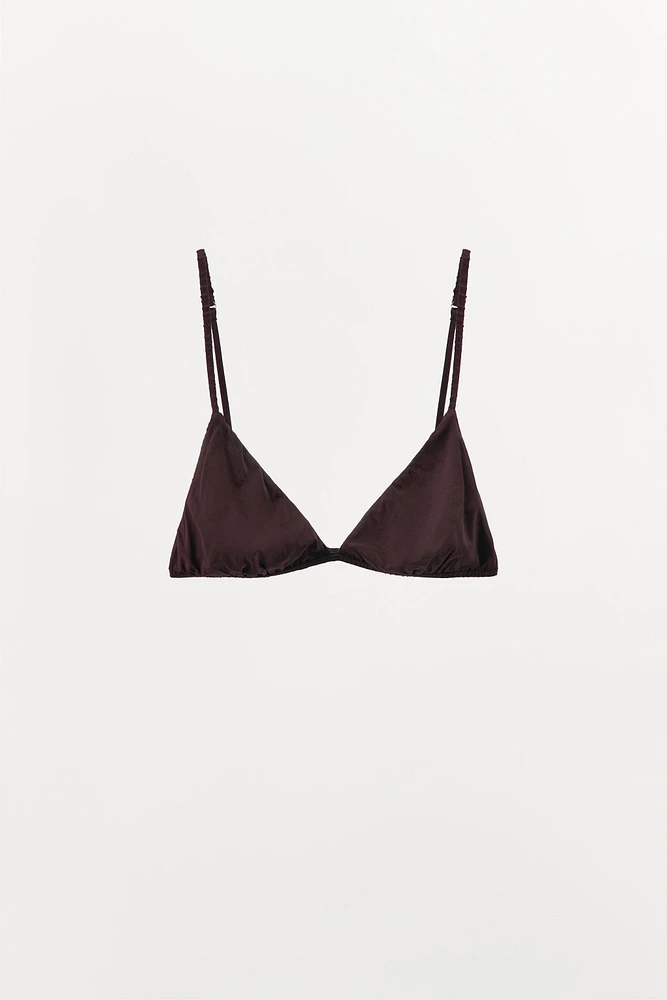 BRALETTE TRIANGLE AVEC SOIE