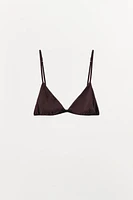 TRIANGLE BRALETTE WITH SILK