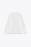 WOODEN BUTTON BLOUSE