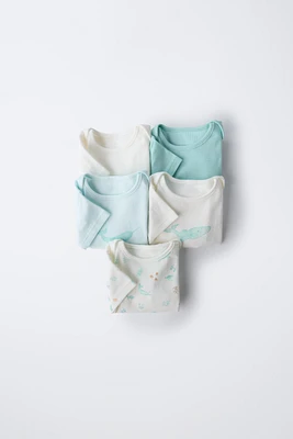 FIVE-PACK OF SEA ANIMAL BODYSUITS