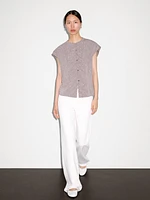 Flowing blouse with bib detail
