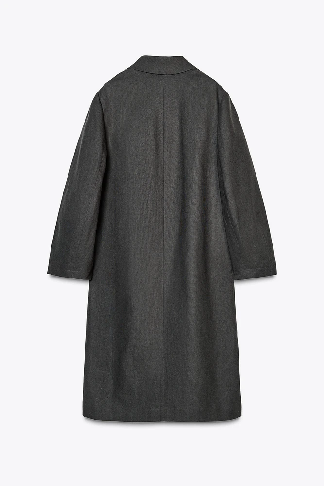 ZW COLLECTION LINEN FROCK COAT