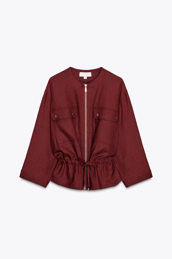 LINEN SAFARI JACKET