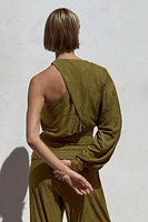 ASYMMETRIC JACQUARD TOP