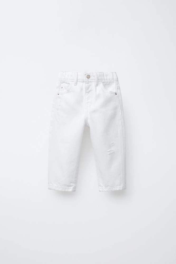 JEANS MOM FIT DÉCHIRÉ