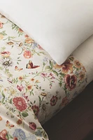 DRAP DE DESSUS SATIN IMPRIMÉ FLEURS