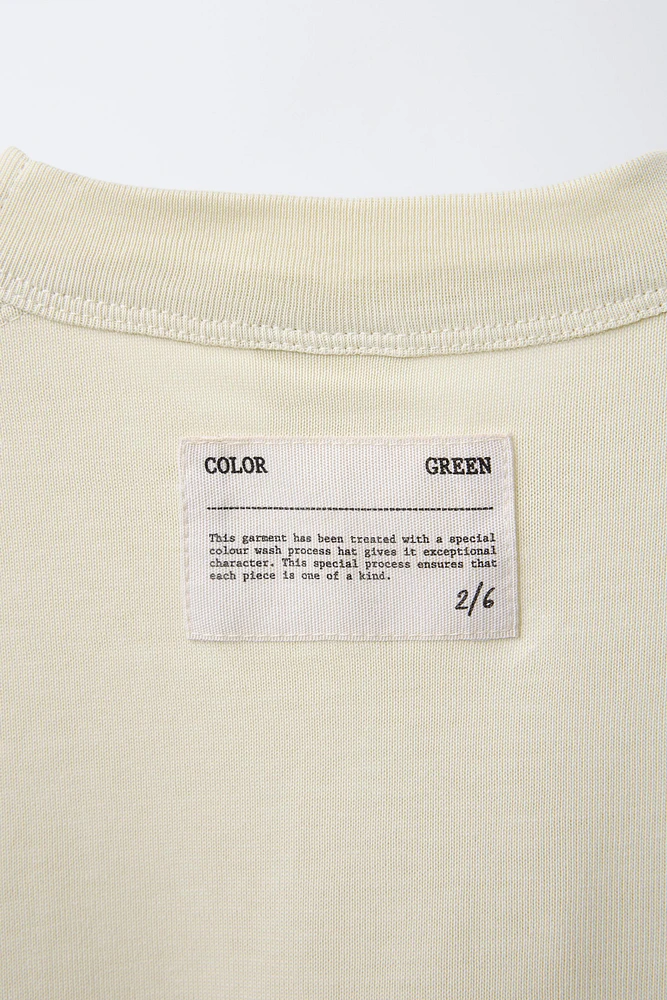 PLAIN T-SHIRT WITH LABEL