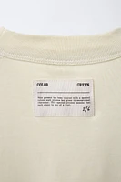 PLAIN T-SHIRT WITH LABEL