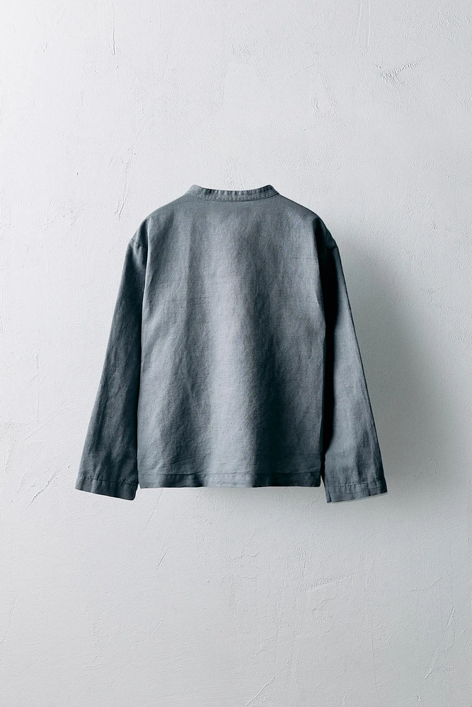 ANS/ CHEMISE PLIS AVEC LIN ÉDITION LIMITÉE